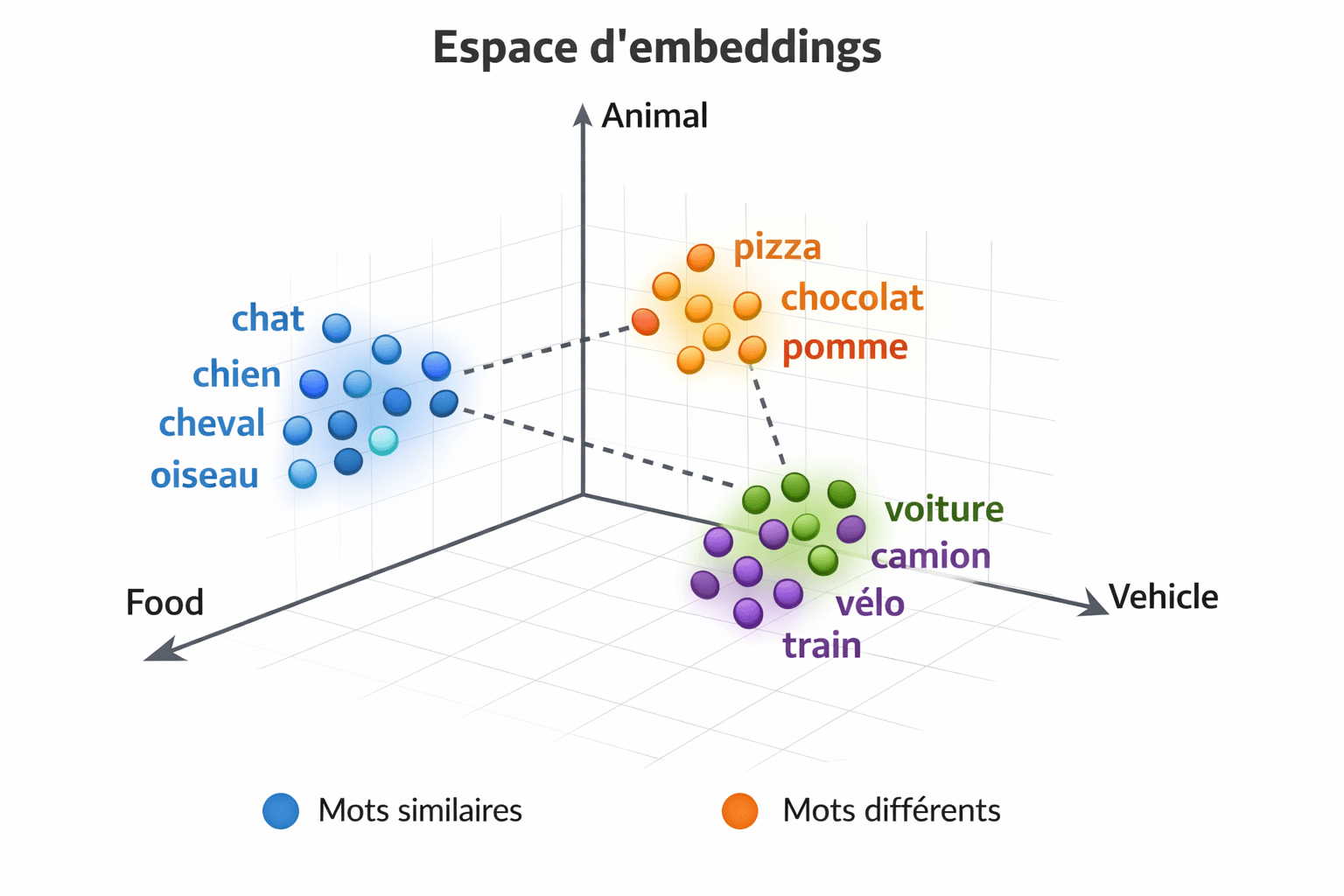 Visualisation d’un espace vectoriel d’embeddings